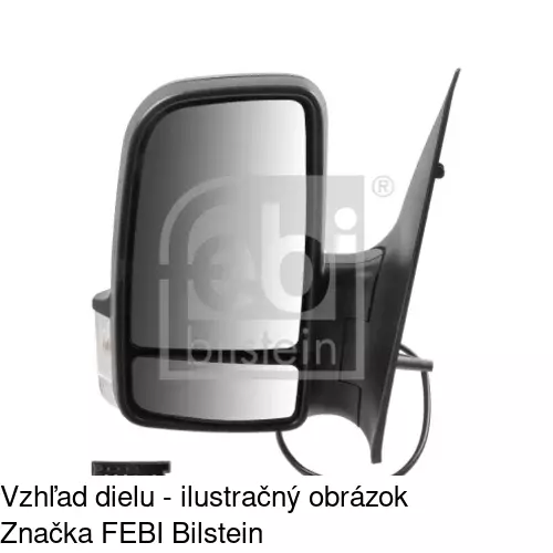 Vonkajšie zrkadlo 506551-E /POLCAR/ - obr. 2