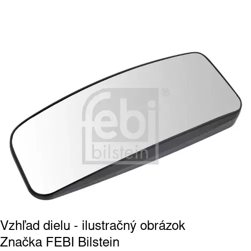 Sklo vonkajšieho zrkadla s držiakom 5065557E /POLCAR/ - obr. 4