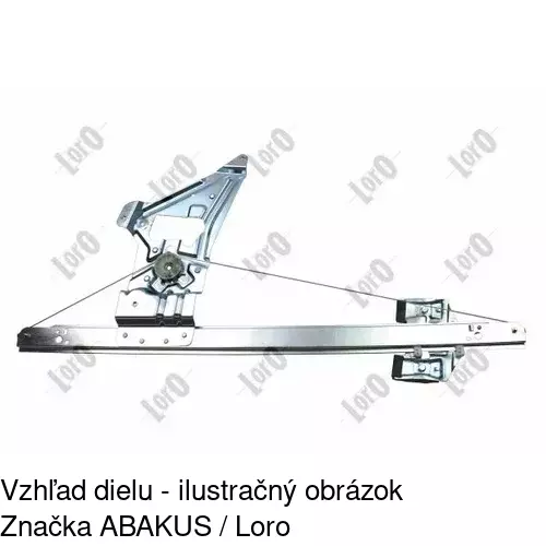 Mechanizmus sťahovania okna elektrický bez motora 5065PSG1 /POLCAR/ - obr. 2