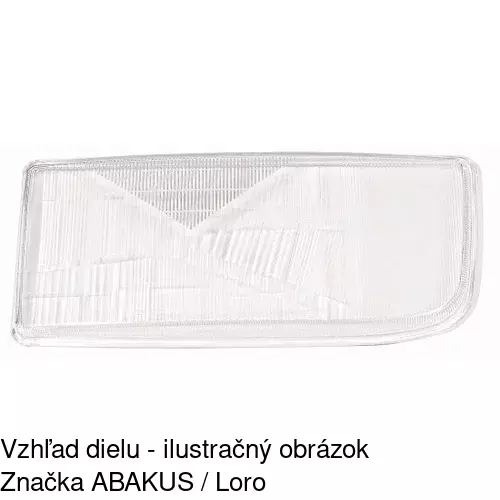 Sklo reflektora 508011-U /POLCAR/ - obr. 1