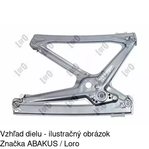 Elektrický mechanizmus okna dverí 5098PSE1E /POLCAR/ - obr. 1