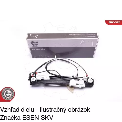 Mechanizmus sťahovania okna elektrický bez motora 5102PSG2 /POLCAR/ - obr. 3