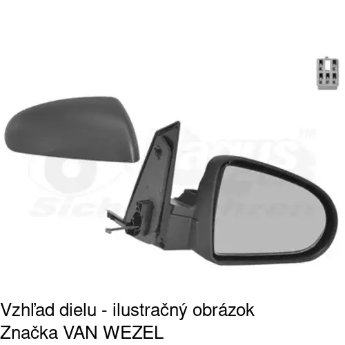 Rám vonkajšieho zrkadla 524155PM /POLCAR/ - obr. 1