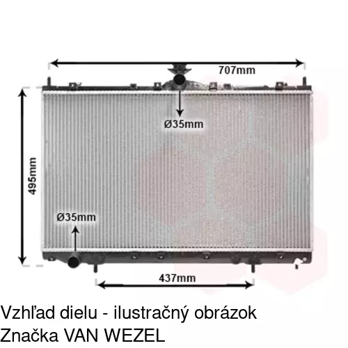 Chladiče vody 5253081K /POLCAR/ - obr. 1