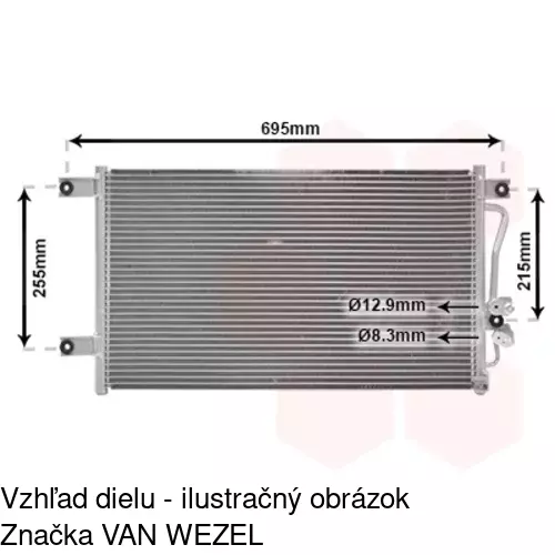 Chladiče klimatizácie 5285K8C1 /POLCAR/ - obr. 3