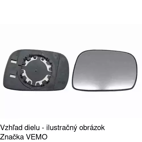 Sklo vonkajšieho zrkadla s držiakom 5503546M /POLCAR/ - obr. 4