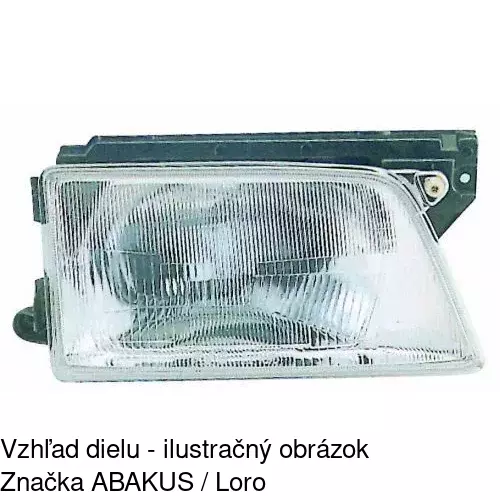 Hlavný reflektor 5505090E /POLCAR/ - obr. 1