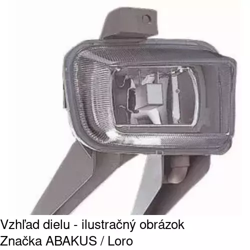 Hmlové svetlo - predné 5507292E /POLCAR/ - obr. 3