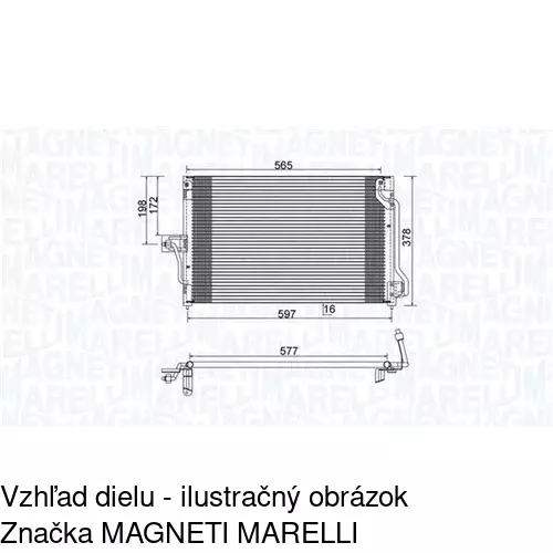 Chladiče klimatizácie 5507K8C1S /POLCAR/ - obr. 1