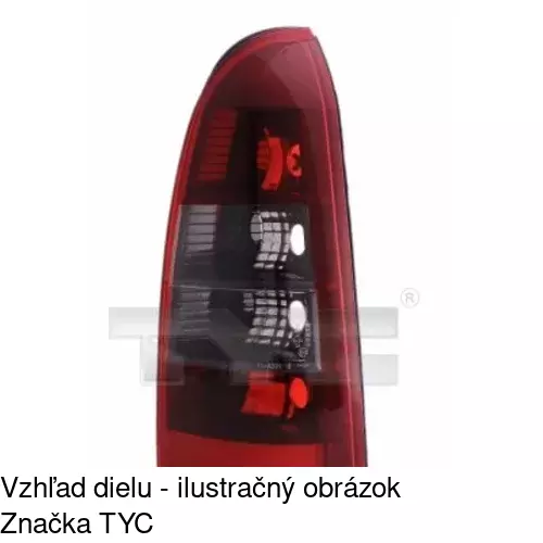Zadné svetlo POLCAR 550887AE