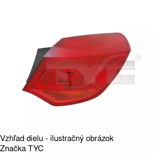 Zadné svetlo POLCAR 5511880E