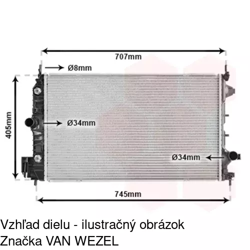 Chladiče vody 551808-6 /POLCAR/ - obr. 3