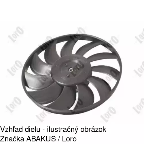 Ventilátor bez krytu / podpery 551823U3X /POLCAR/ - obr. 1