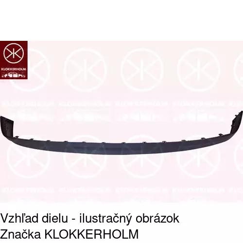 Spojler predného nárazníka POLCAR 551825