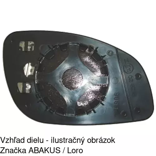 Sklo vonkajšieho zrkadla s držiakom 5518546E /POLCAR/ - obr. 5