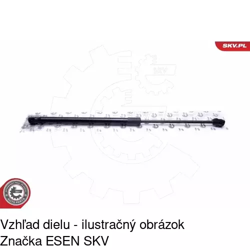 Plynová pružina 5518AB3 /POLCAR/ - obr. 2