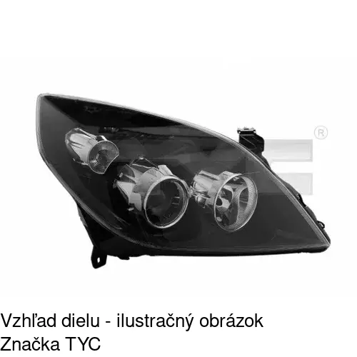 Hlavný reflektor 5519096E /POLCAR/ - obr. 1