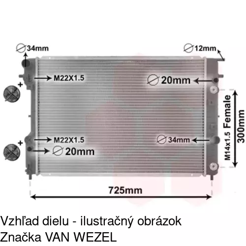 Chladiče vody 552808-2 /POLCAR/ - obr. 3