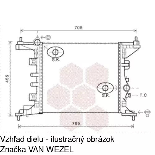 Chladiče vody 5546084X /POLCAR/ - obr. 2
