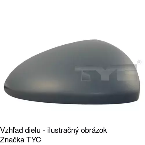 Rám vonkajšieho zrkadla POLCAR 554654PM