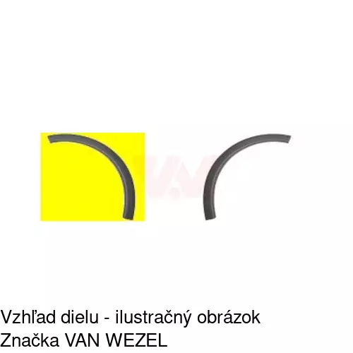 Lišta blatníka 5556016J /POLCAR/ - obr. 1