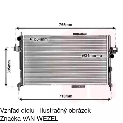 Chladiče vody 555608A4 /POLCAR/ - obr. 5