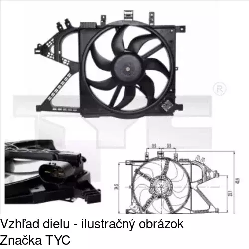 Ventilátory chladičov 555623W4 /POLCAR/ - obr. 1
