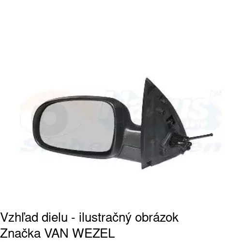Rám vonkajšieho zrkadla 555655TM /POLCAR/ - obr. 5