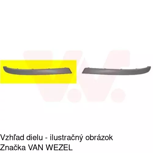 Lišta nárazníka 555707-8 /POLCAR/ - obr. 1
