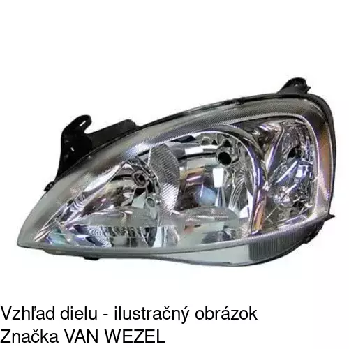 Hlavný reflektor 5557097E /POLCAR/ - obr. 3