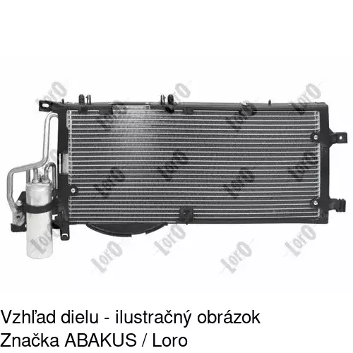 Chladiče klimatizácie 5557K8C2 /POLCAR/ - obr. 2