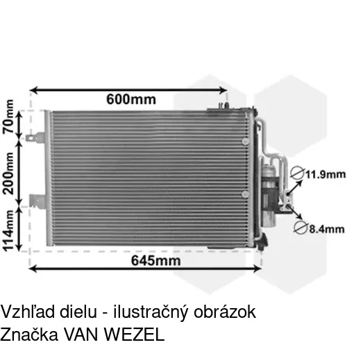 Chladiče klimatizácie 5557K8C3S /POLCAR/ - obr. 4