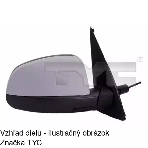 Vonkajšie zrkadlo 5559522M /POLCAR/ - obr. 4