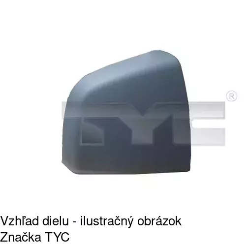 Rám vonkajšieho zrkadla POLCAR 55U154PM