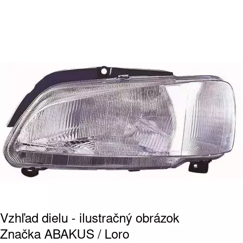 Hlavný reflektor 5706102E /POLCAR/ - obr. 1