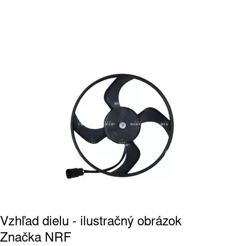 Ventilátor bez krytu / podpery 571023U1 /POLCAR/ - obr. 2