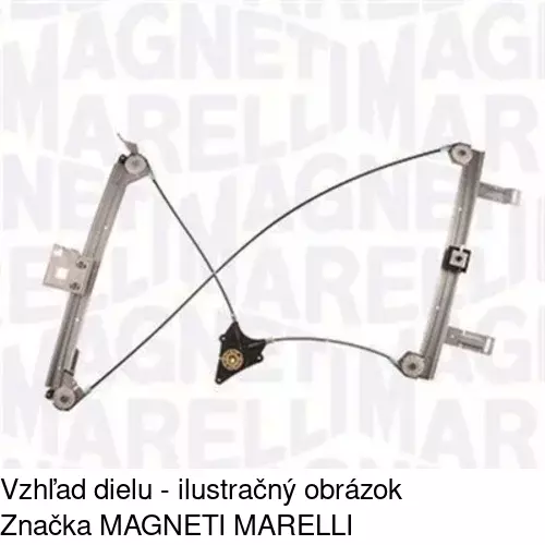 Mechanizmus sťahovania okna elektrický bez motora 5710PSG9 /POLCAR/ - obr. 2