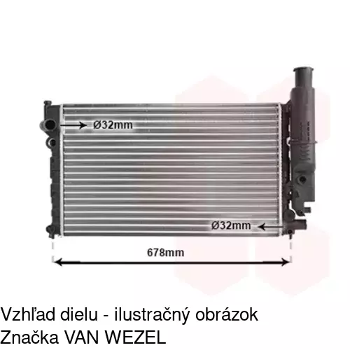 Chladiče vody 574508A2 /POLCAR/ - obr. 2