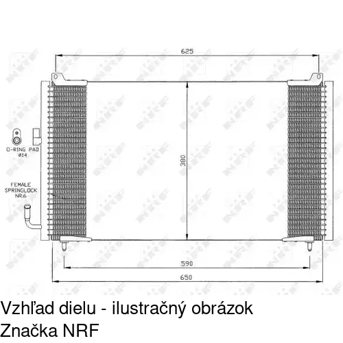 Chladiče klimatizácie 5746K8C1 /POLCAR/ - obr. 2