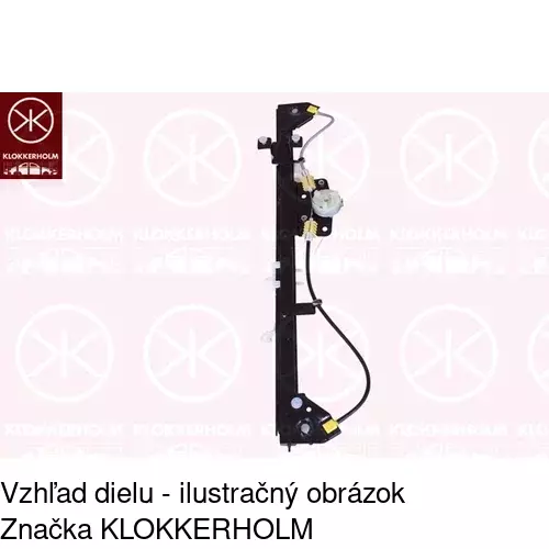 Mechanizmus sťahovania okna elektrický bez motora 5770PSG2 /POLCAR/ - obr. 1
