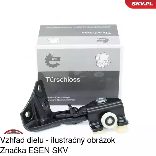 Vozík - kolieska pant posuvných dverí 5770Z-70A /POLCAR/ - obr. 4