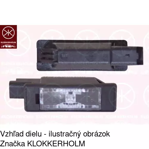 Svetlo na osvetlenie evidenčného čísla 5790956 /POLCAR/