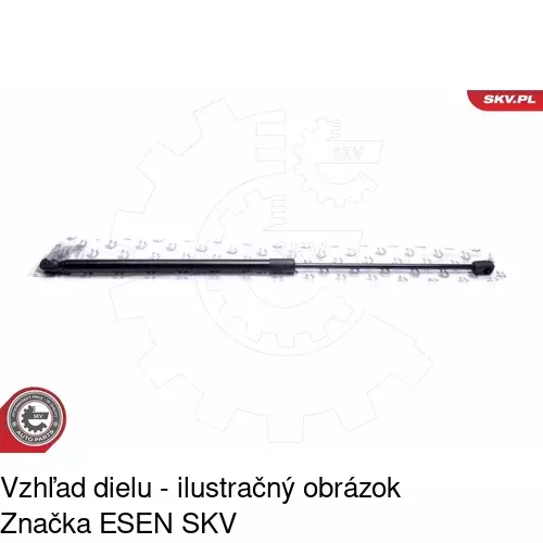 Plynová pružina 5820AS /POLCAR/ - obr. 3