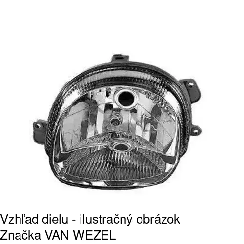 Hlavný reflektor 6004105E /POLCAR/ - obr. 3