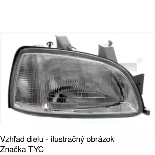 Hlavný reflektor POLCAR 6006095E
