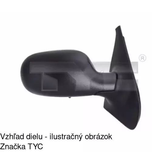 Rám vonkajšieho zrkadla 601154TE /POLCAR/ - obr. 5