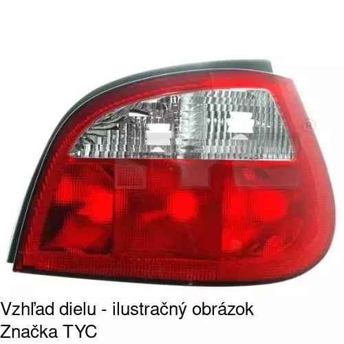 Zadné svetlo POLCAR 601188-H