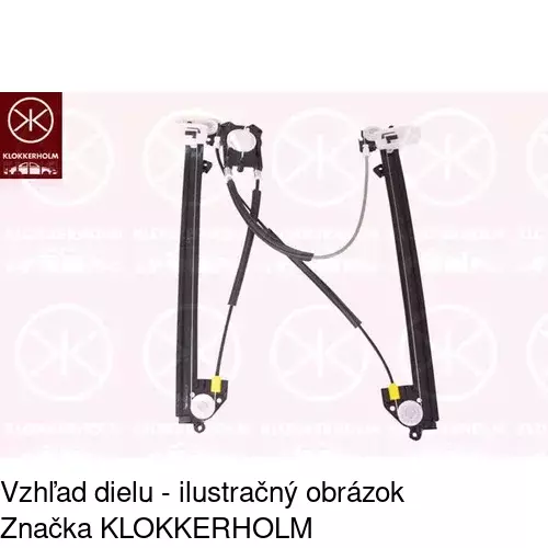 Mechanizmus sťahovania okna elektrický bez motora 6012PSG6E /POLCAR/ - obr. 5