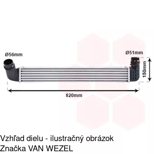 Chladiče vzduchu (Intercoolery) 6014J84X /POLCAR/ - obr. 2