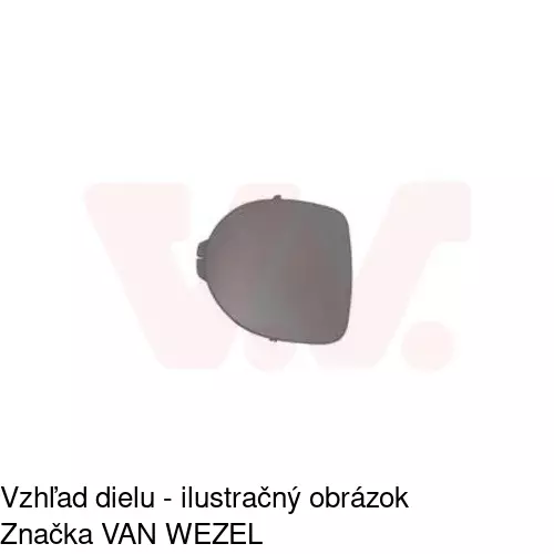 Záslepka otvoru hmlovky POLCAR 60150712